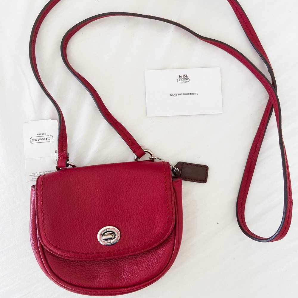 Coach Black Cherry Crossbody Purse